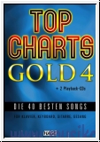 Top Charts Gold 4  Songbook mit 2 Playback CDs