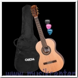 Cascha Classical Guitar Set 3/4 mit Tasche optimiert eingestellt