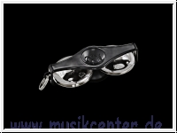 MEINL KRT-BK Key Ring Tambourine ABS schwarz/vernickelter Stahl