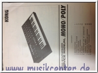 Korg Mono Poly Service Manual