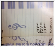 Technicsd AX7 Bedienungsanleitung in deutsch gebraucht