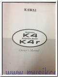 Kawai K4R Bedienungsanleitung in englisch gebraucht