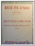 Carcassi, Matteo Ausgewählte Etüden für die Mittelstufe op.60 fü