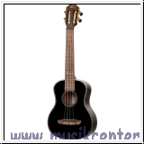 Ortega RUOX-TE Tenor Ukulele 4 String - All Gloss Black   Bag
