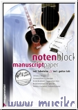 Voggenreiter Notenblock mit Tabulatur
