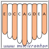 Kalimba Haut transparent 9 A-Moll
