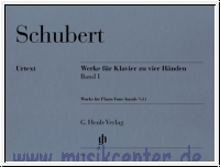 Schubert Werke fuer Klavier zu 4 Haenden Band 1 hn94