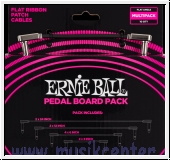 ERNIE BALL Patchkabel, flach, gewinkelt/gewinkelt, schwarz, Mult