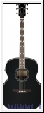 IBANEZ AJ70M1E-BK Akustikgitarre 6-String - Black High Gloss