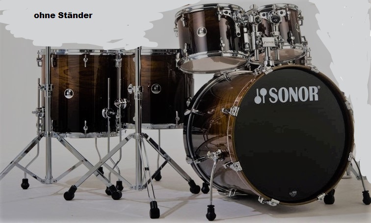 Sonor SSE17 Stage 622 Birch Shell Drum Set Burnt Fade