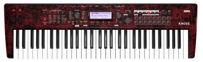 KORG Synthesizer, digital, KROSS-2 61, 61 Tasten, rot marmoriert
