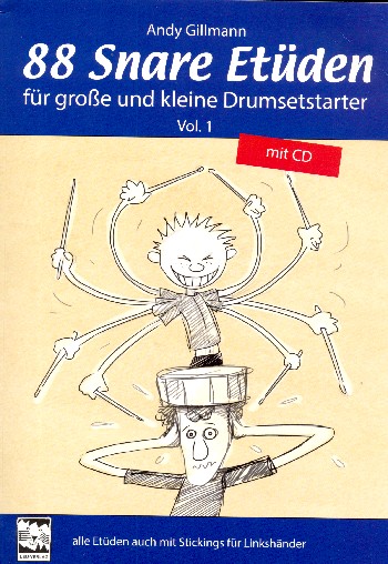Gillmann, Andy 88 Snare Etüden Band 1 ( CD) :  für Snare Drum  l