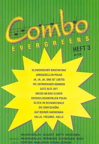 Avsenik, Slavko Combo Evergreens Band 3 : für 2 Blechbläser in B