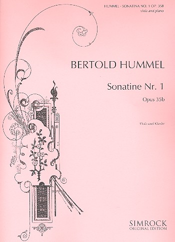 Hummel, Bertold Sonatine Nr.1 op.35b : für Viola und Klavier