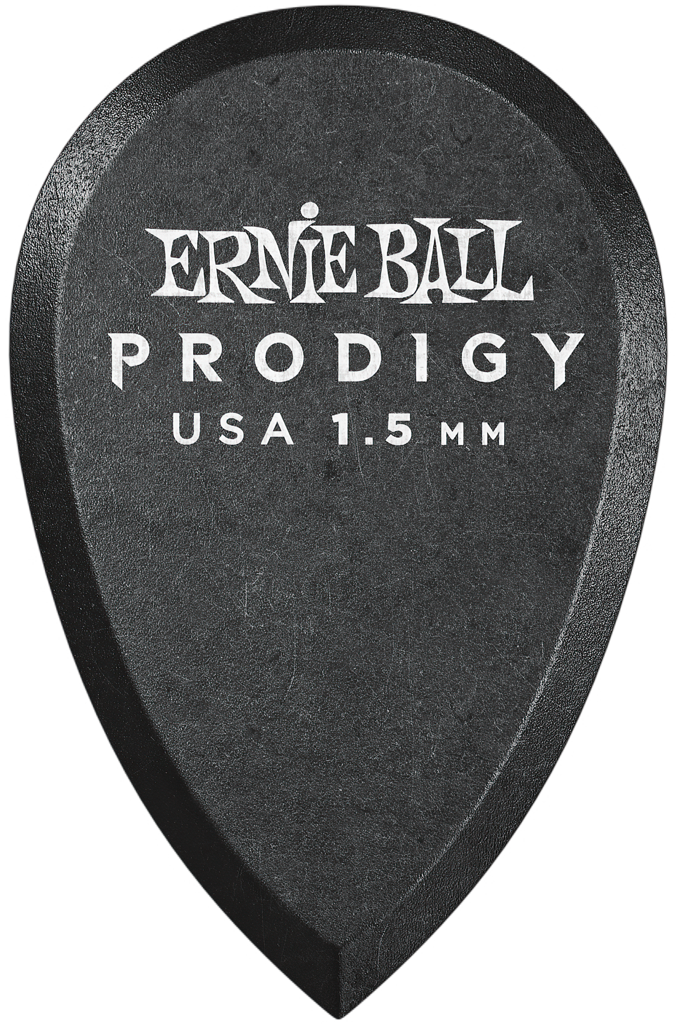 ERNIE BALL 9330 Plektren, Prodigy, Teardrop, 1,50mm, schwarz, 6 