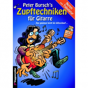 Voggenreiter Peter Bursch‘s Zupftechniken für Gitarre (mit CD)