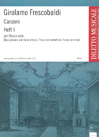 Frescobaldi, Girolamo Alessandro Canzonen Band 1 : für Baßstimme