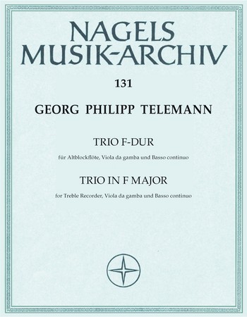 Telemann, Georg Philipp Trio F-Dur : für Altblockflöte, Viola da