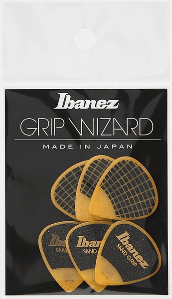 IBANEZ PPA16HSG-ye Grip Wizard Series Sand Grip Flat Pick gelb