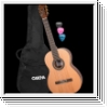 Cascha Classical Guitar Set 4/4 mit Tasche optimiert eingestellt