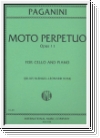 Paganini, NicolÃ² Moto perpetuo op.11 : for cello and piano