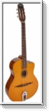 Richwood Hot Club jazz guitar, natural finish, oval sound hole r