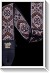 ERNIE BALL Gitarrengurt, Jacquard, Tribal Brown