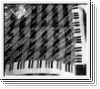 Notenschal Tastatur 96x96 cm schwarz weiß