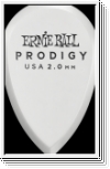 ERNIE BALL Plektren, Prodigy, Teardrop, 2,00mm, weiß, 6 Stück