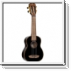 Ortega RUOX-SO Sopran Ukulele 4 String - All Gloss Black   Bag