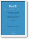 Bach, Johann Sebastian Konzert d-Moll Nr.1 BWV1052 für Cembalo u