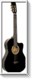 Kirkland Konzertgitarre Mod.11 CE black  mit Tonabnehmer schwarz