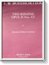 Boismortier, Joseph Bodin de 2 Sonaten op.50,4-5 f?r Fagott und