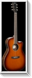 CORT Westerngitarre, EXOTIC GA WALNUT, Sunburst, Preamp